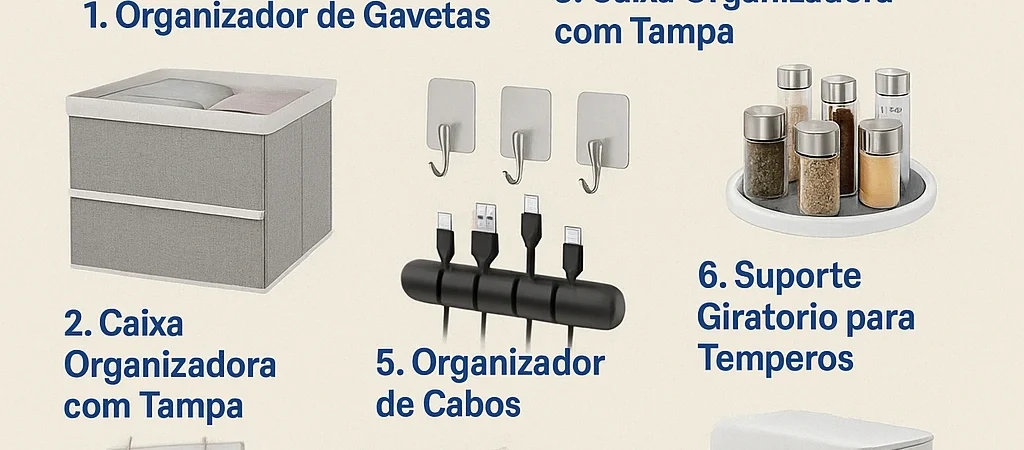 Top 10 Produtos da Amazon para Organização da Casa